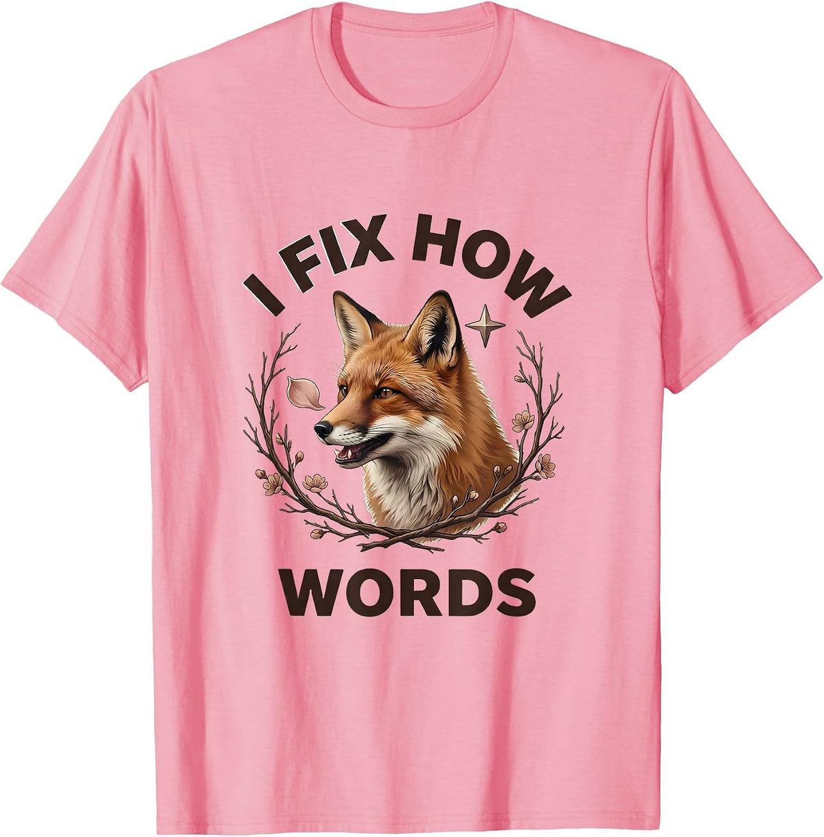 Men's I Fix How Words Speech Therapy Design T-Shirt - Pink