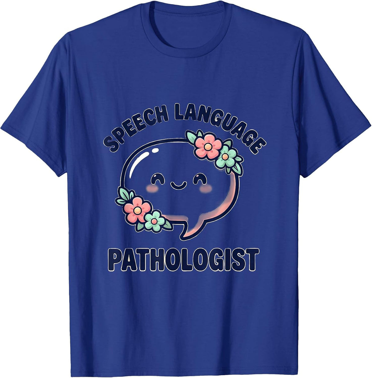 Men's Speech Language Pathologist Cute Kawaii SLP Gift T-Shirt - Royal Blue