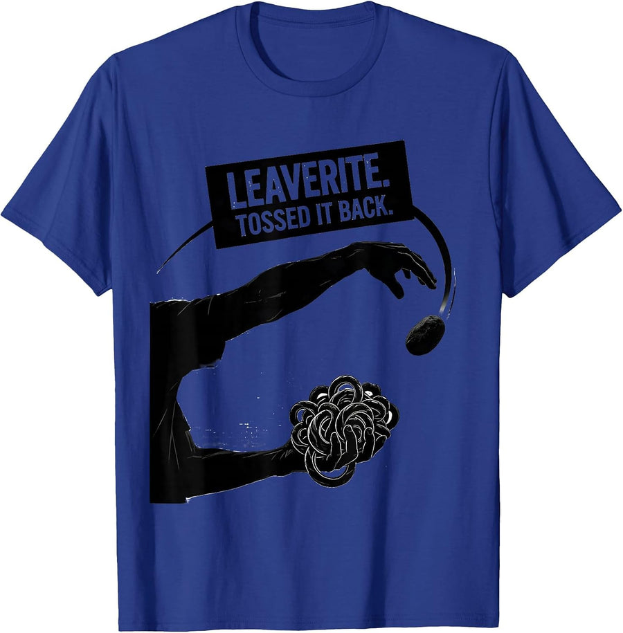 Leaverite Tossed It Back Funny Rock Collector Geology Humor T-Shirt - Royal Blue