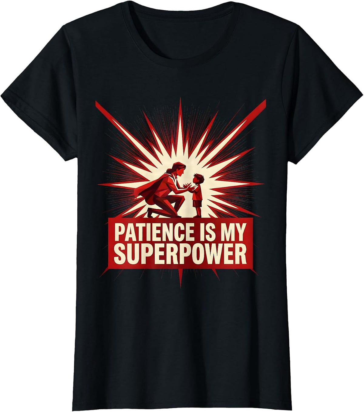 Patience Is My Superpower Special Education Teacher T-Shirt - Black
