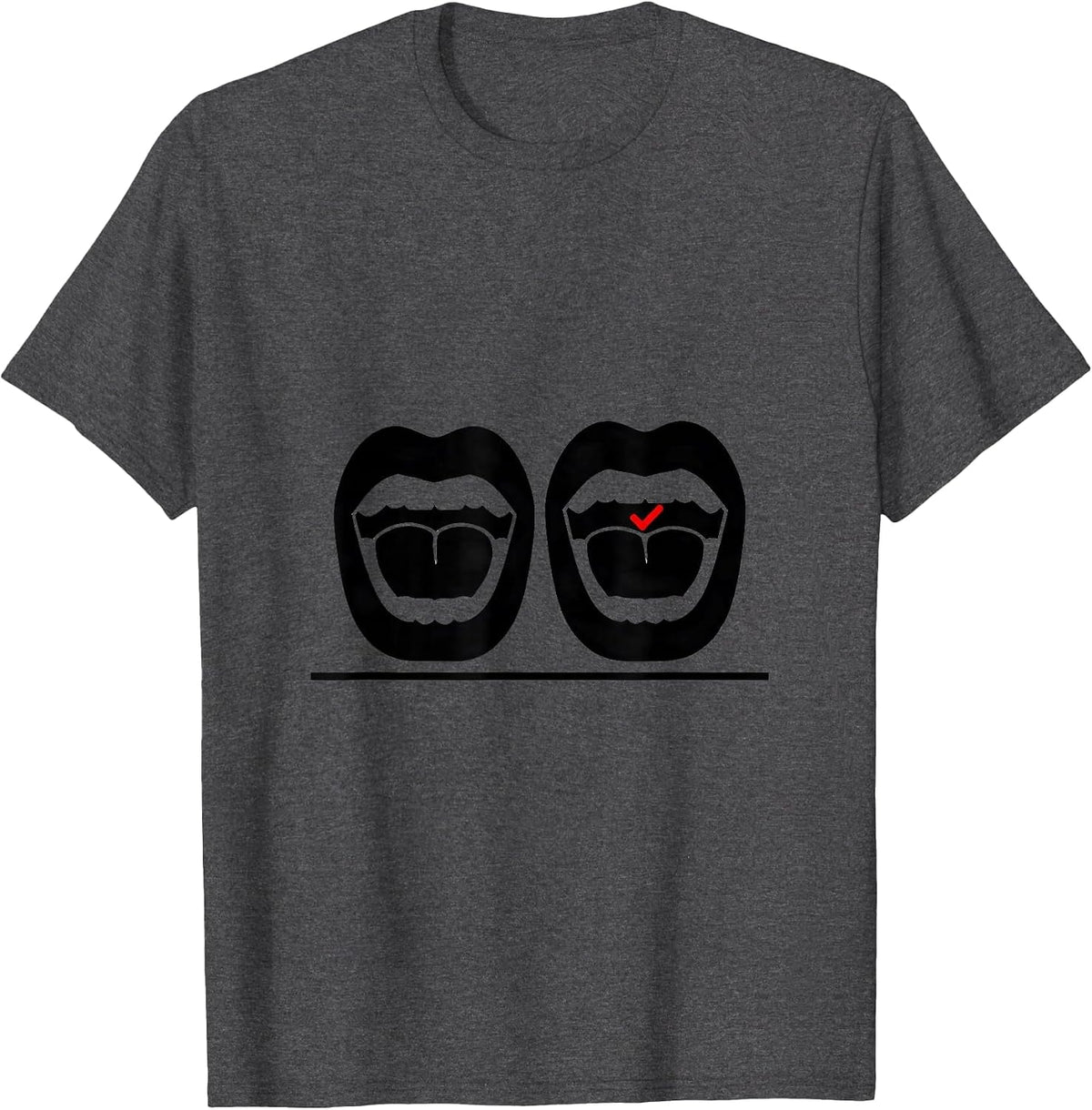 Men's Sagittal Glyph Speech Pathologist SLP Workday Pride T-Shirt - Dark Heather Grey