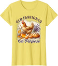 Homestead Homesteading Sourdough Old Fashioned On Purpose T-Shirt - Lemon Yellow