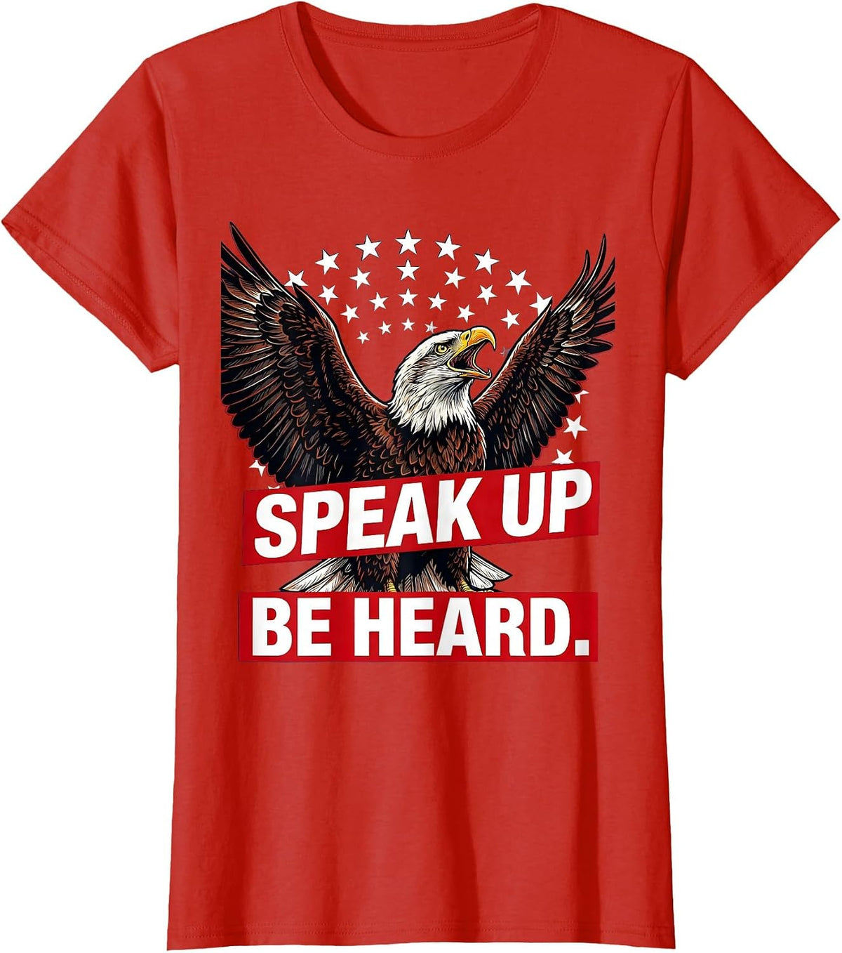 Women's Speak Up Be Heard Speech Therapy Design T-Shirt - Red