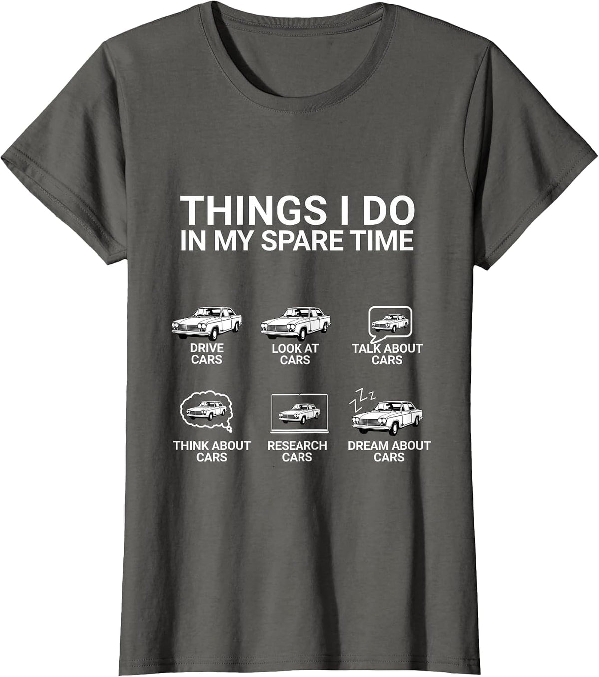 Auto Kerl Funny Things I Am in My Garden Time - Car T-Shirt - Asphalt Grey