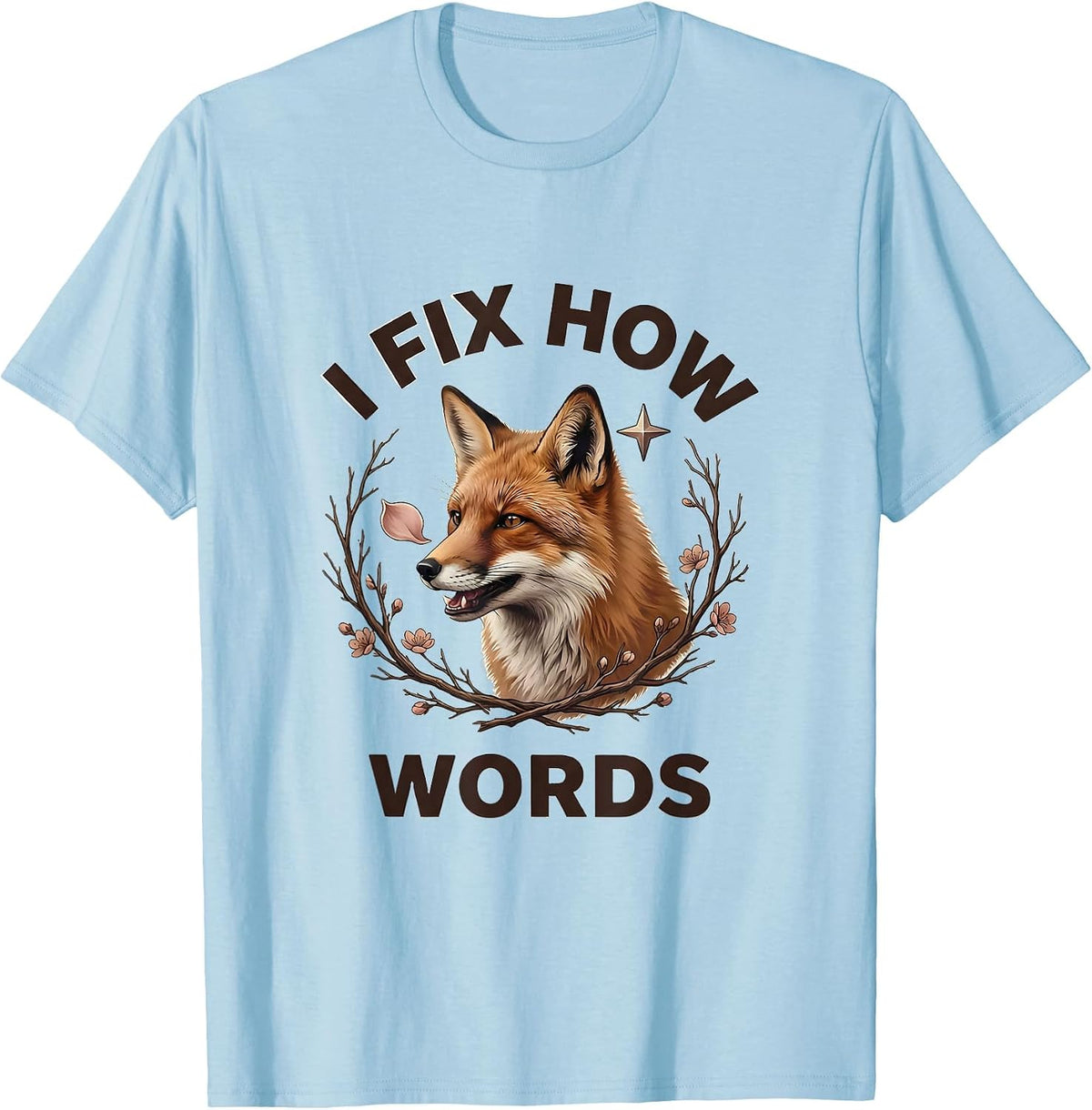 Men's I Fix How Words Speech Therapy Design T-Shirt - Baby Blue
