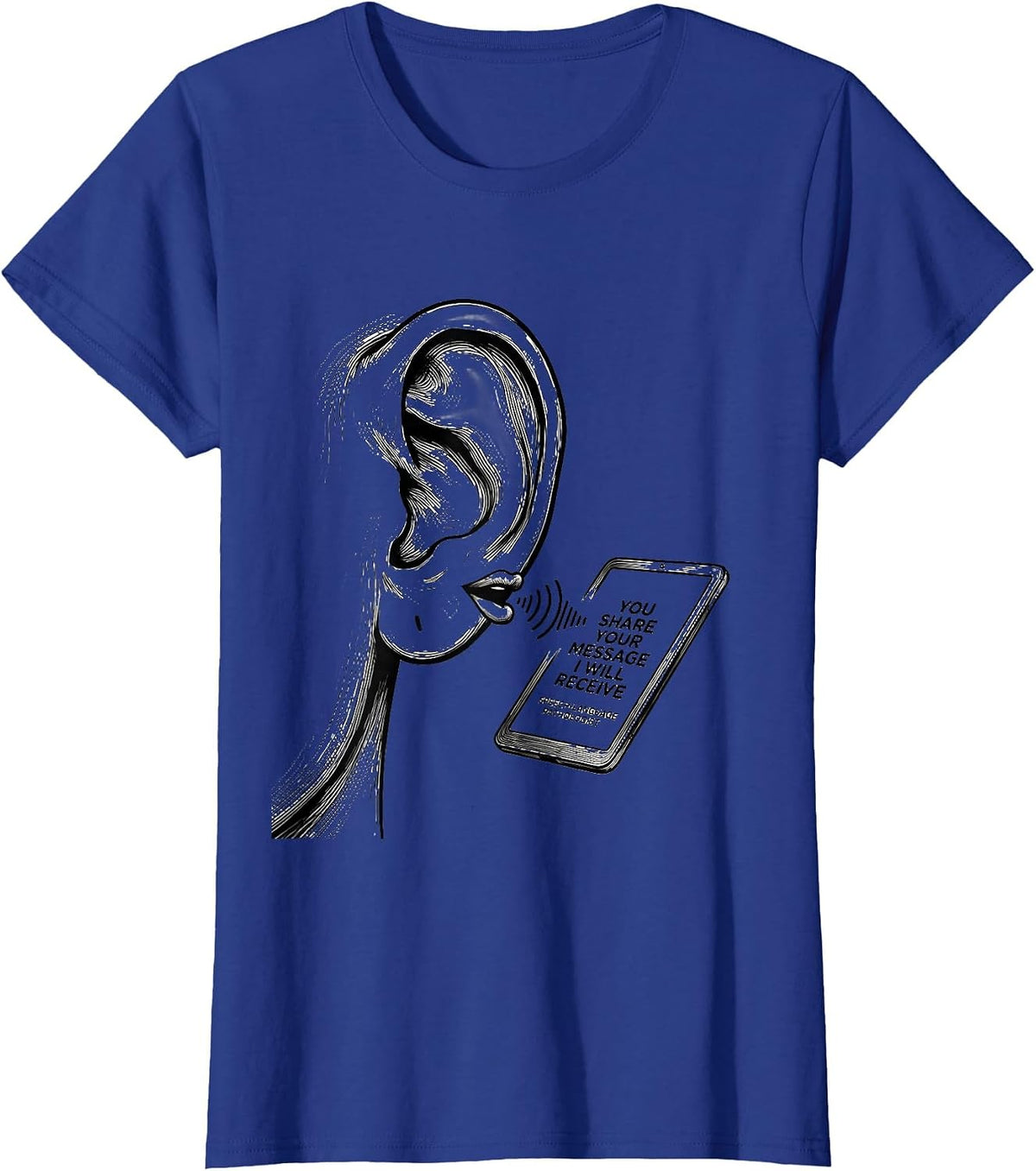 Women's You Share Your Message SLP Speech-Language Pathologist T-Shirt - Royal Blue