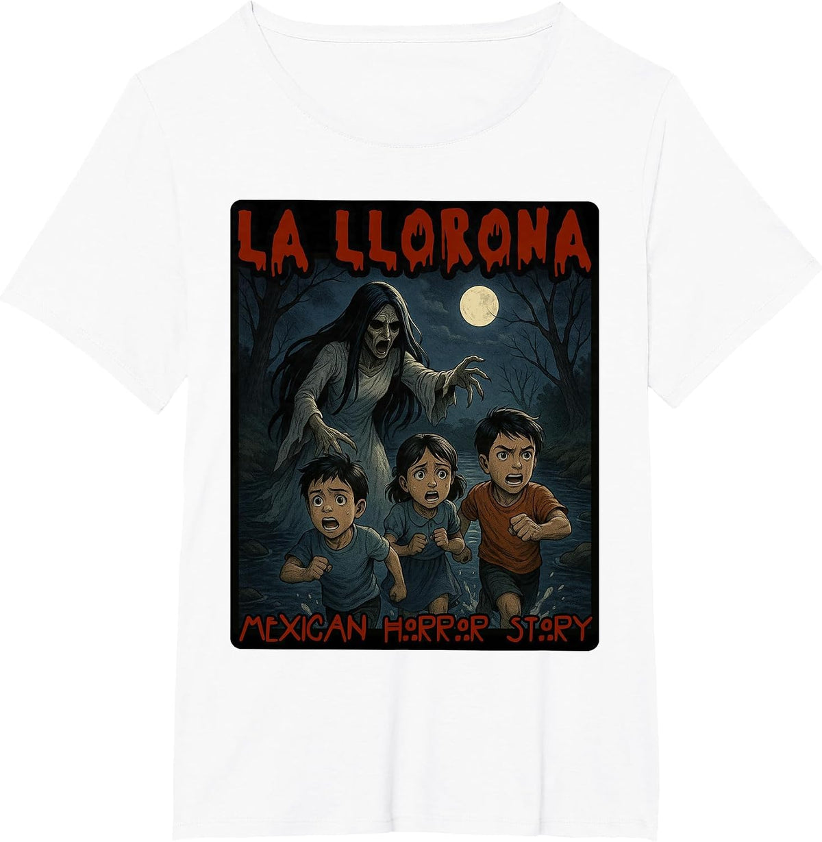 La llorona Mexican Fantastic Spanish Halloween T-Shirt - White