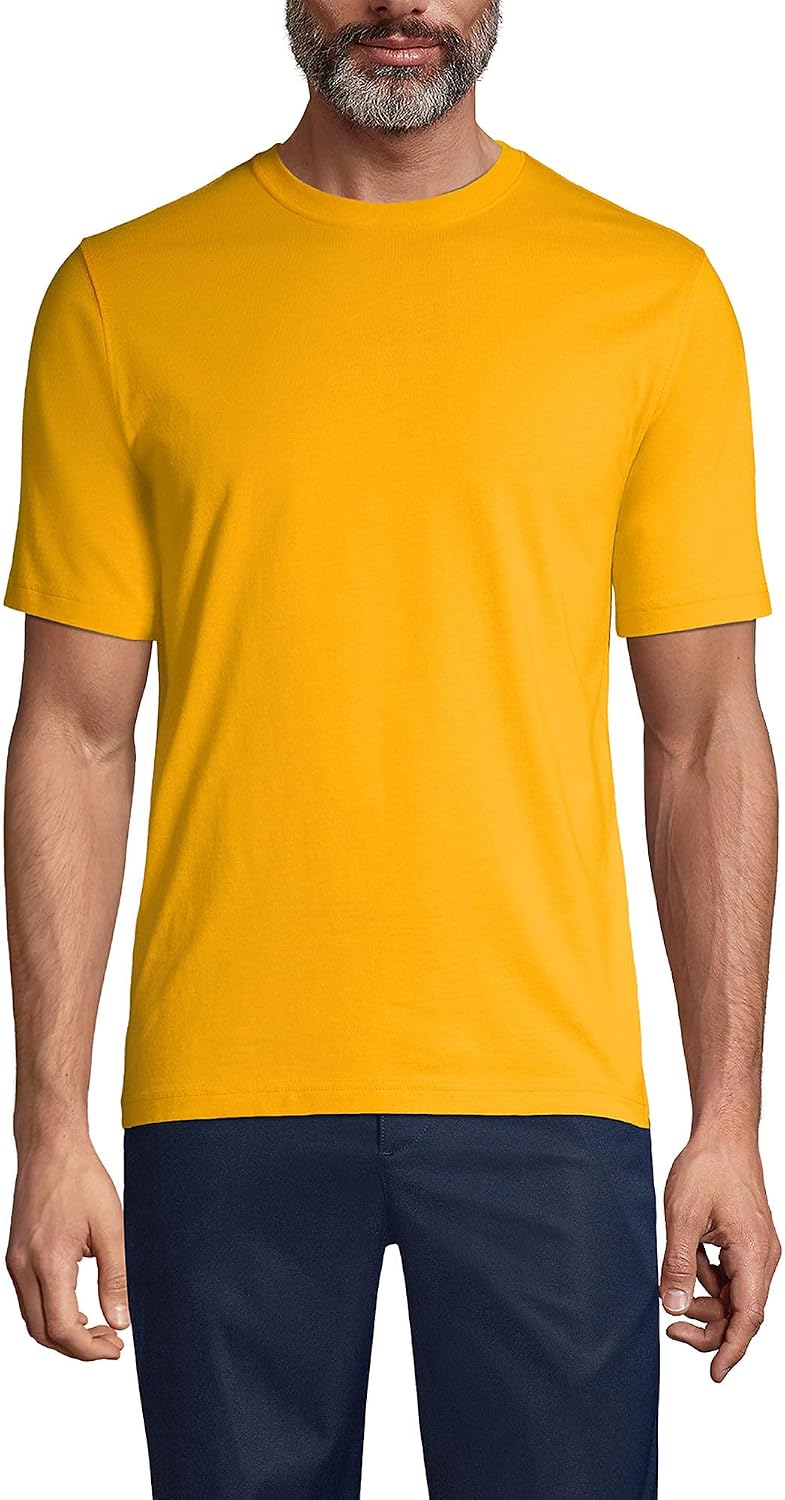 Lands' End Men's Short Sleeve Uniform T-Shirt - Racing Yellow