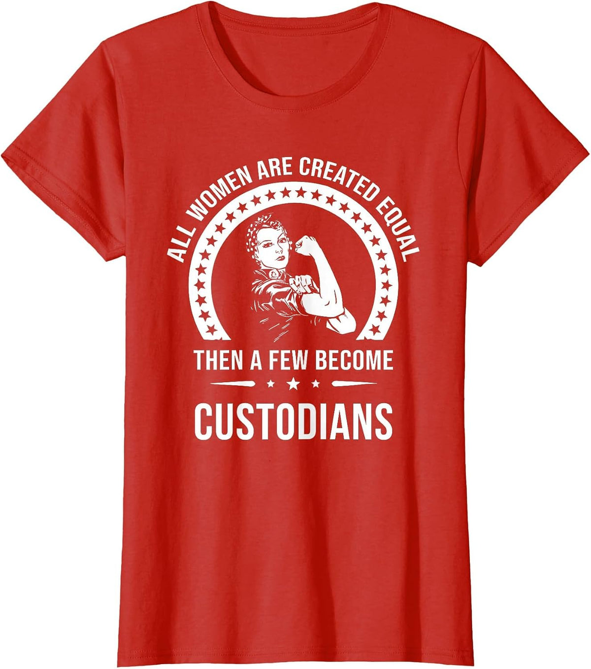Custodian Shirts for Women | Custodian T-Shirt - Red