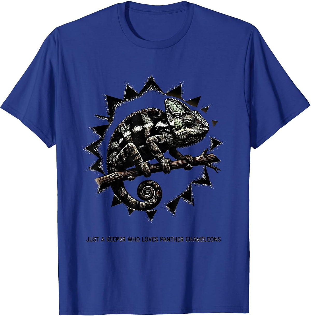 Just A Keeper Who Loves Panther Chameleons Reptile Humor T-Shirt - Royal Blue