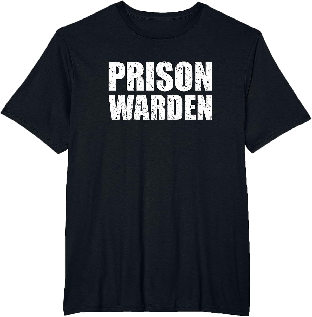 Prison Warden Costume Jail Corrections Officer Halloween T-Shirt - Black