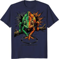 Testimony Ruled Inconsistent Comic Chameleon Absurdist Meme T-Shirt - Navy Blue
