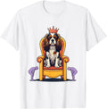 Men's Cavalier King Charles Spaniel Crown Dog Lover Pet Pride T-Shirt - White