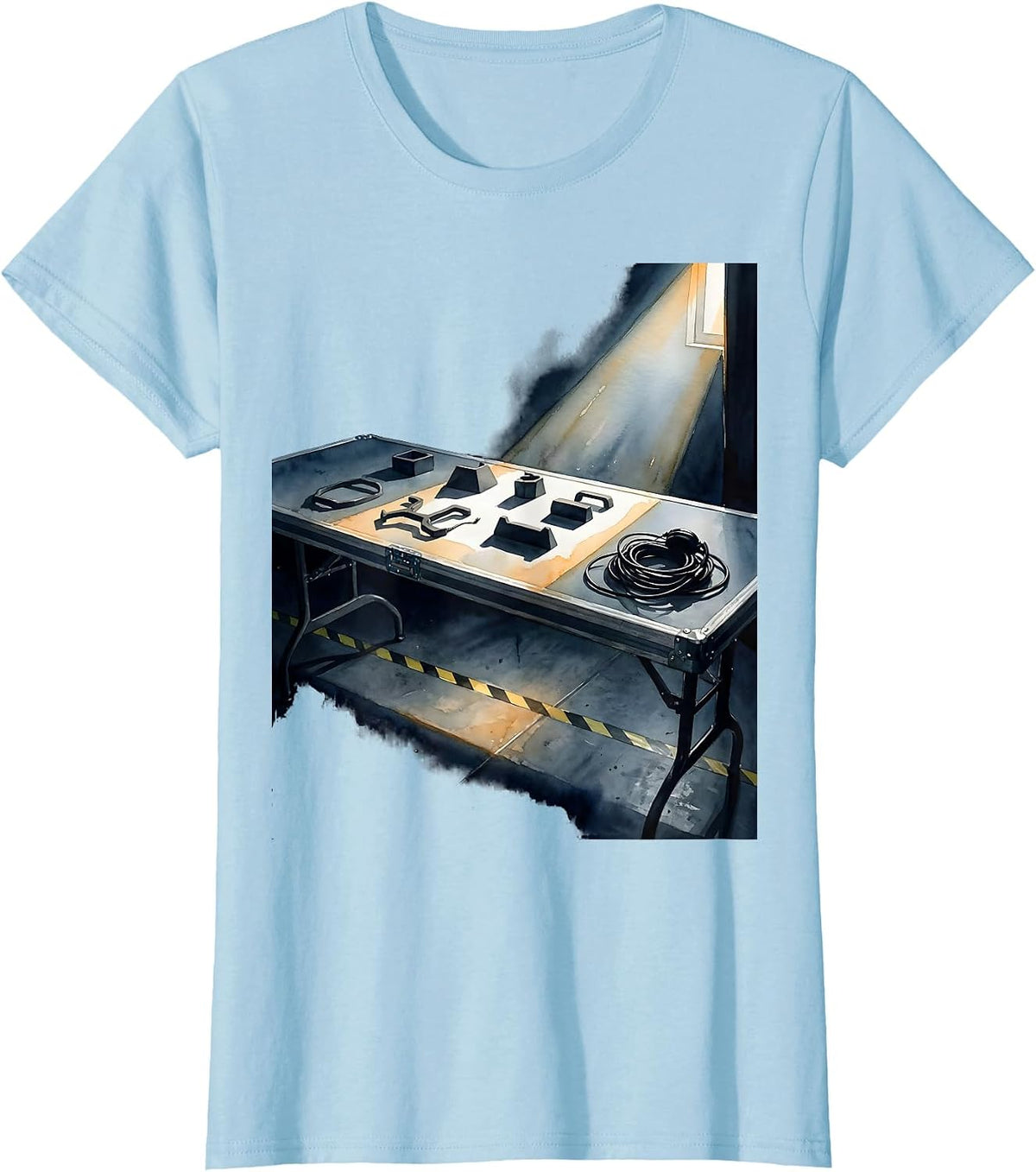 Backstage Props Crew Humor Musical Theatre Theater Staff T-Shirt - Baby Blue