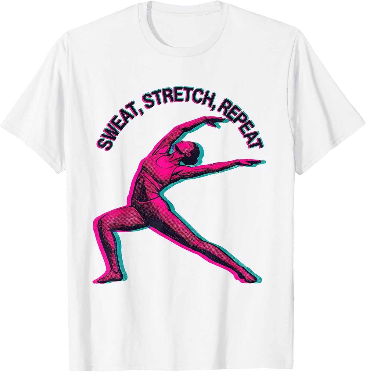 Men's Sweat Stretch Repeat Physical Therapy Design T-Shirt - White
