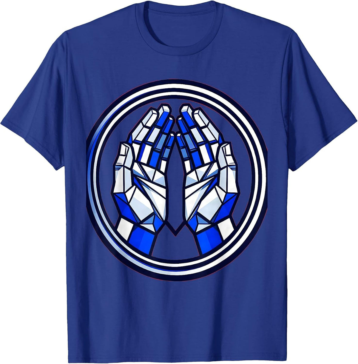 Men's ASL Signing Hands Speech Therapy Graphic T-Shirt - Royal Blue