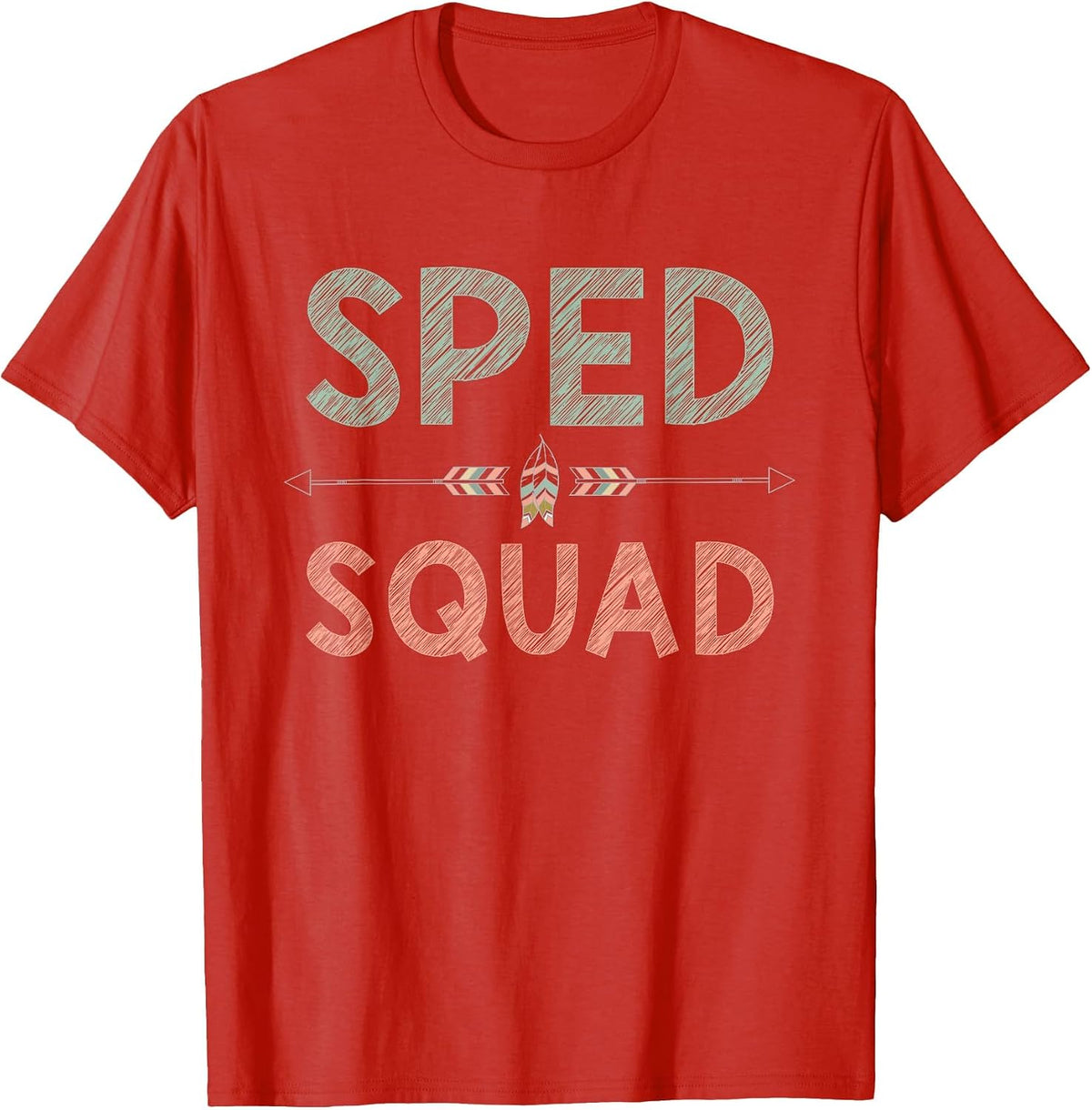 Team SPED Squad Teacher Special Ed Special Education T-Shirt - Red