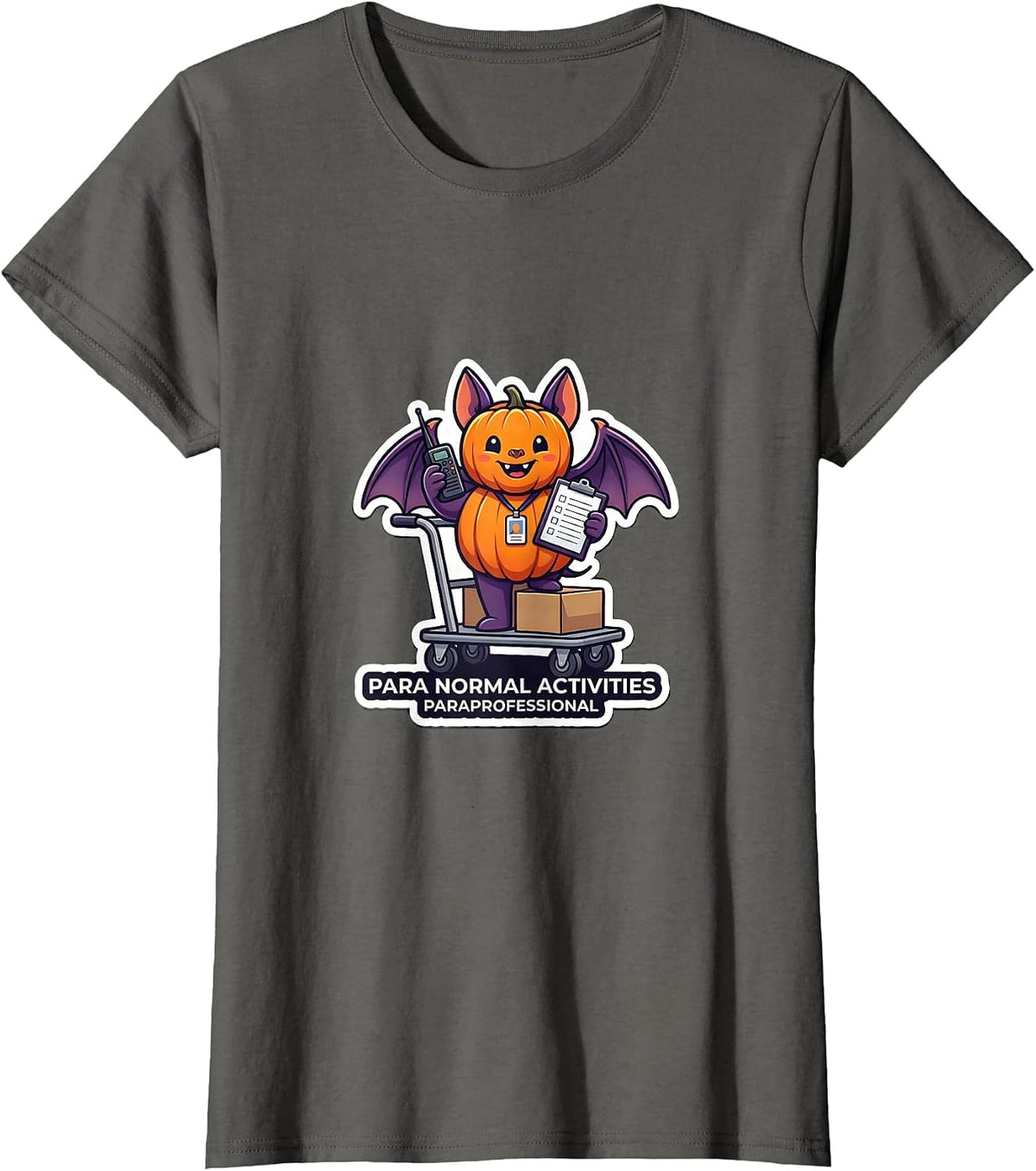 Women's Para Normal Activities Paraprofessional Funny T-Shirt - Asphalt Grey