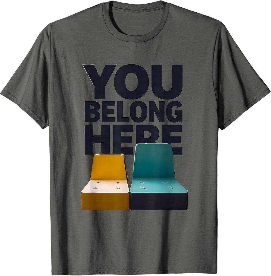 You Belong Here Special Education Teacher Autism Awareness T-Shirt - Asphalt Grey