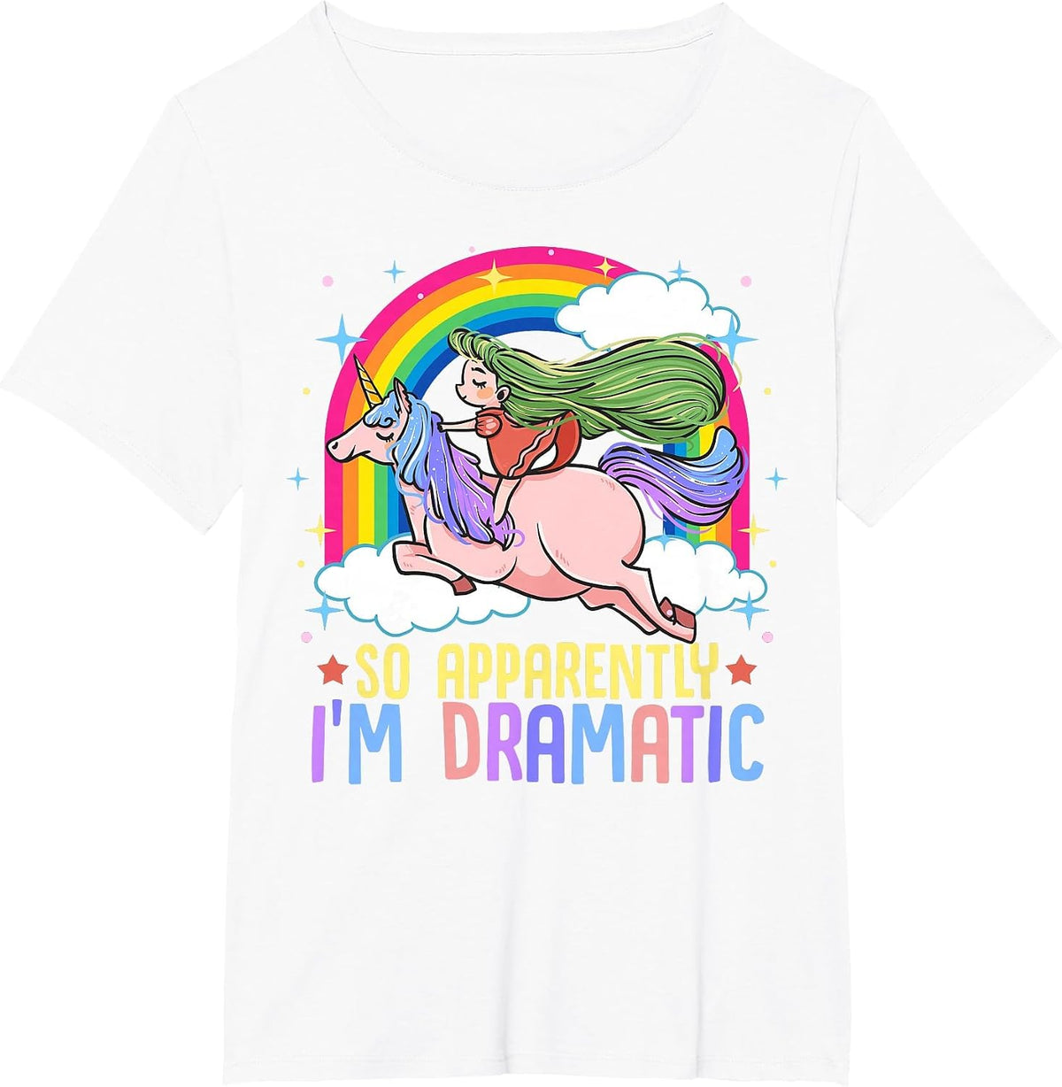 So Apparently I'm Dramatic Funny Drama Queen T-Shirt - White