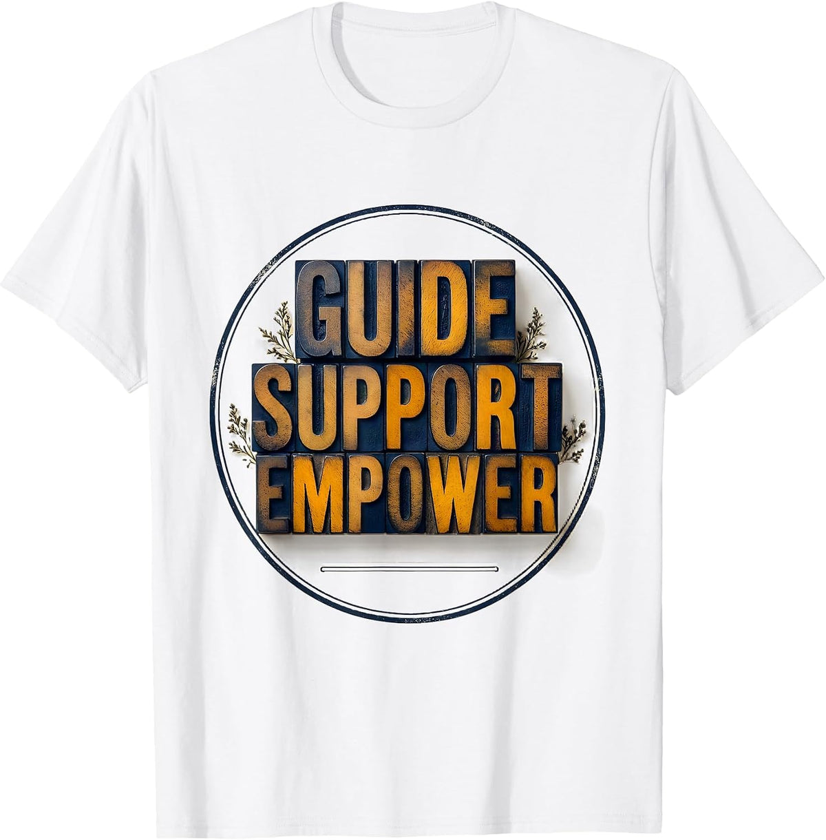Men's Guide Support Empower Social Worker Social Work Month T-Shirt - White