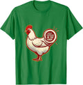 Men's I Keep Chickens In The Loop Funny Chicken Lover Humor Gift T-Shirt - Kelly Green