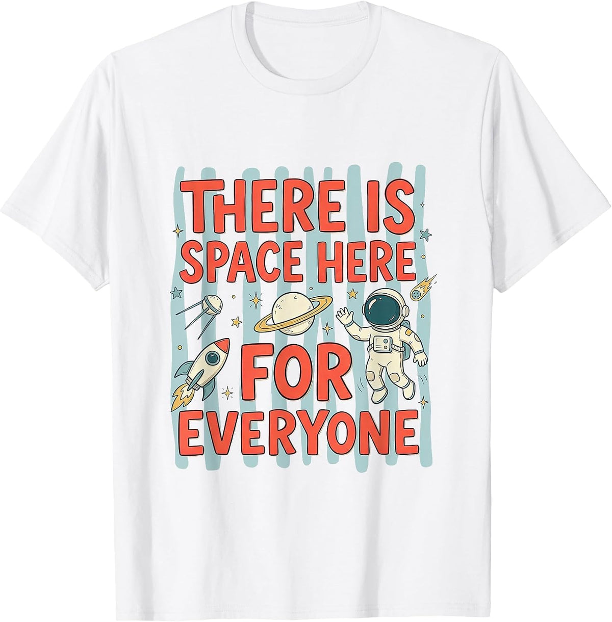 There is Space Here for Everyone Special Education Teacher T-Shirt - White
