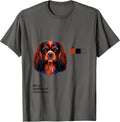 Ruby Confirmed Preference Cavalier King Charles Spaniel T-Shirt - Asphalt Grey