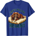 Cav's Pillow Regent Ruby Cavalier King Charles Spaniel Dog T-Shirt - Royal Blue