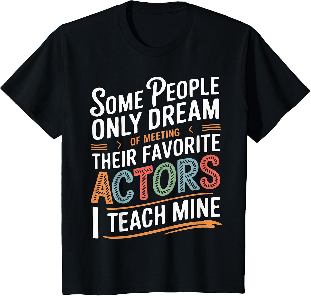 Theatre School Drama Theater Teacher T-Shirt - Black