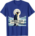 Born to Wear Tuxedos Funny Formal Style Design T-Shirt - Royal Blue