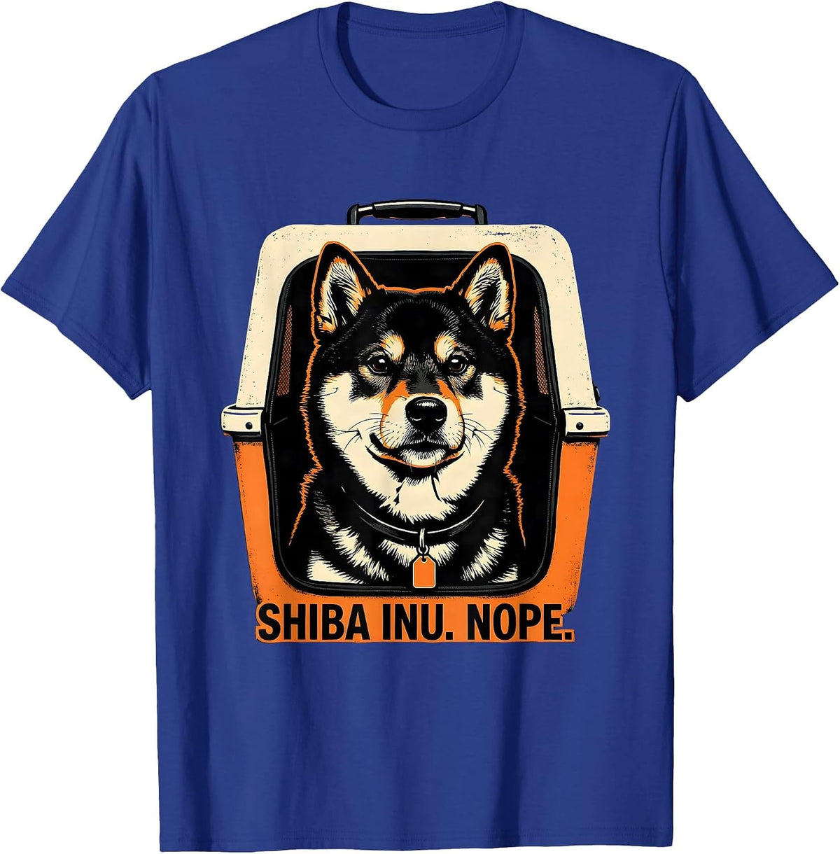 Shiba Inu Nope Funny Dog Lover Gift Women Girls T-Shirt - Royal Blue