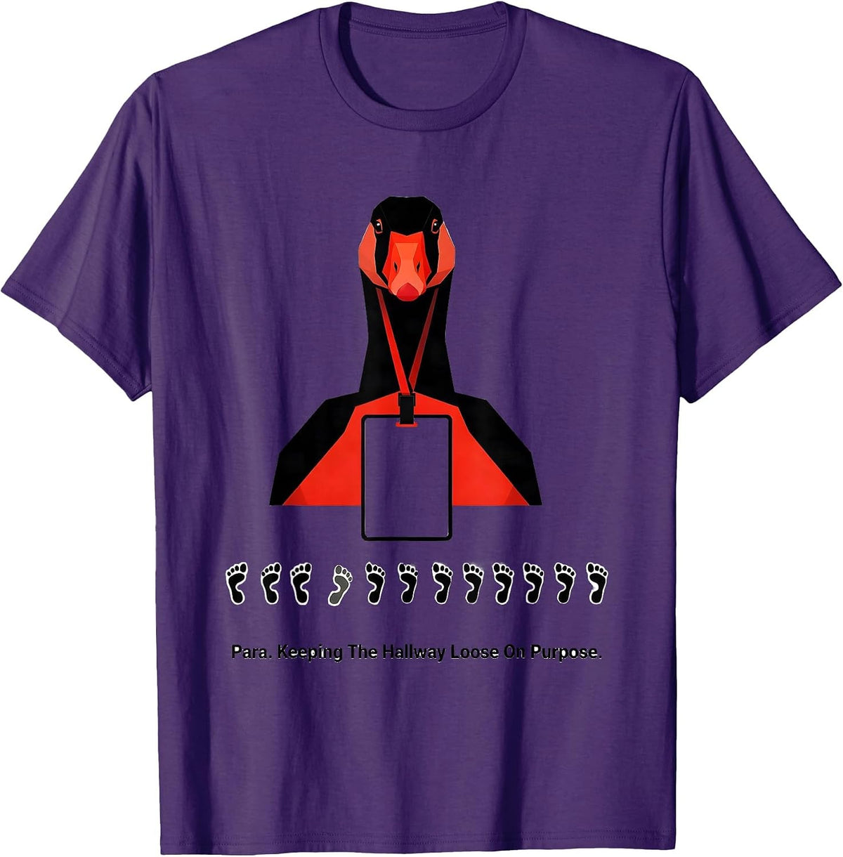 Men's Para. Keeping The Hallway Loose On Purpose Funny Para T-Shirt - Purple