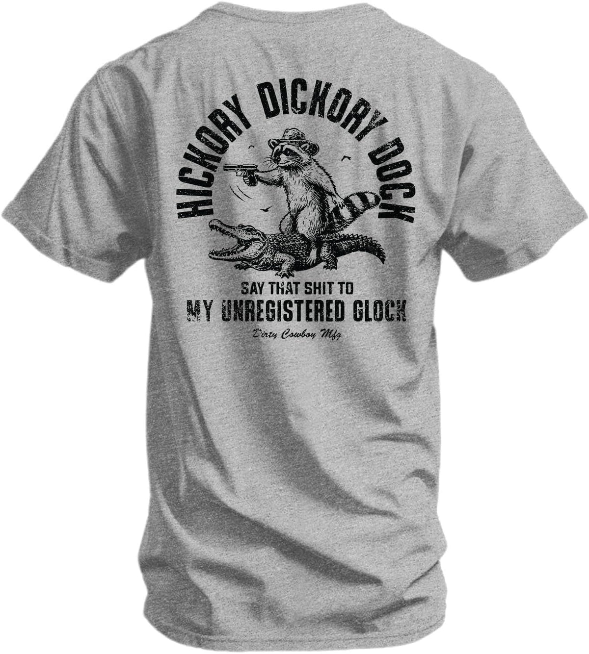 Combat Iron Men's Graphic T-Shirt - Hickory Dickory Dock - Gray