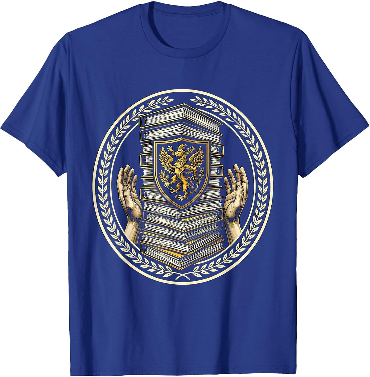 Men's Social Worker Overloaded Case Files Desk Graphic T-Shirt - Royal Blue