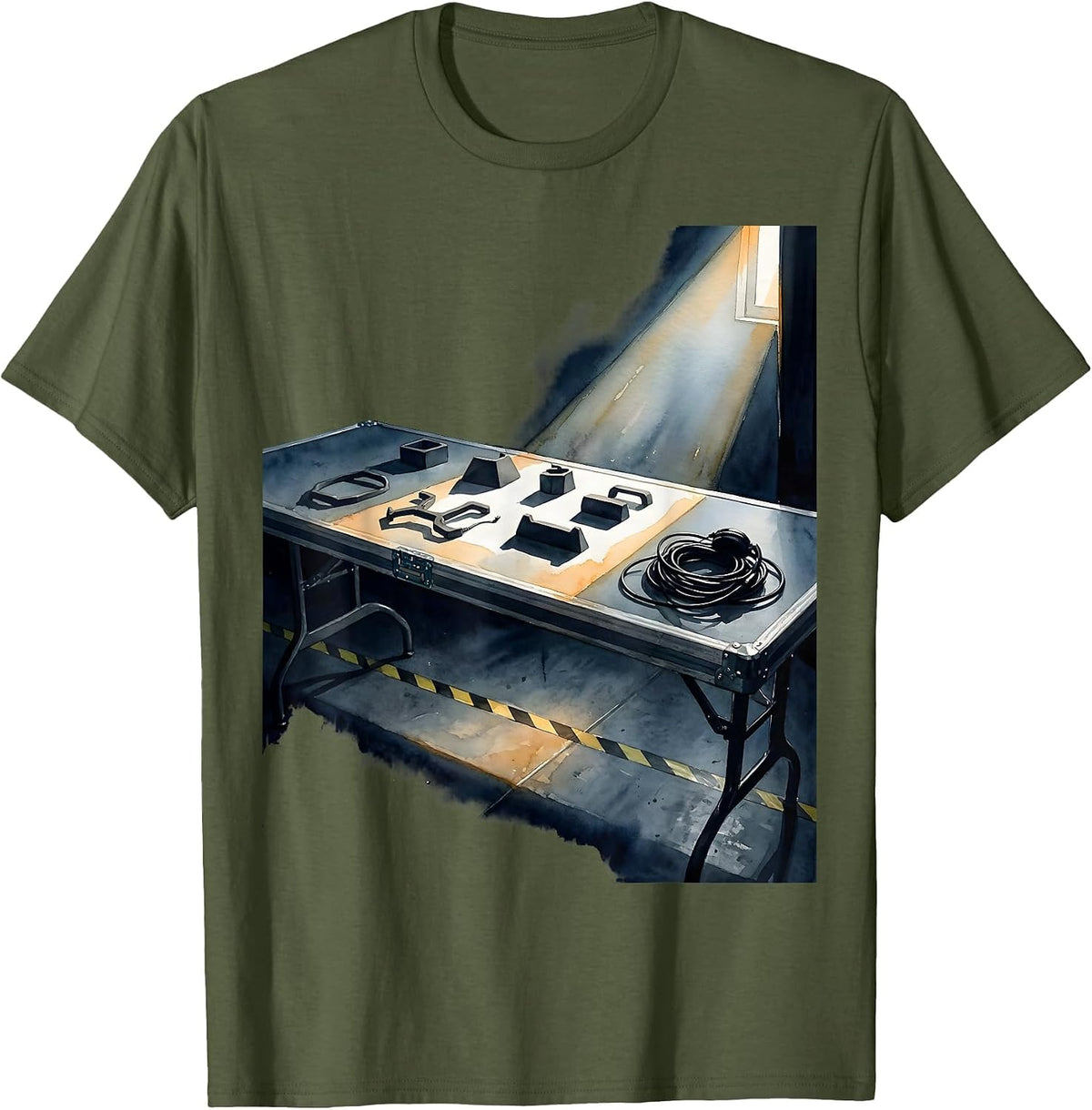 Backstage Props Crew Humor Musical Theatre Theater Staff T-Shirt - Olive Green