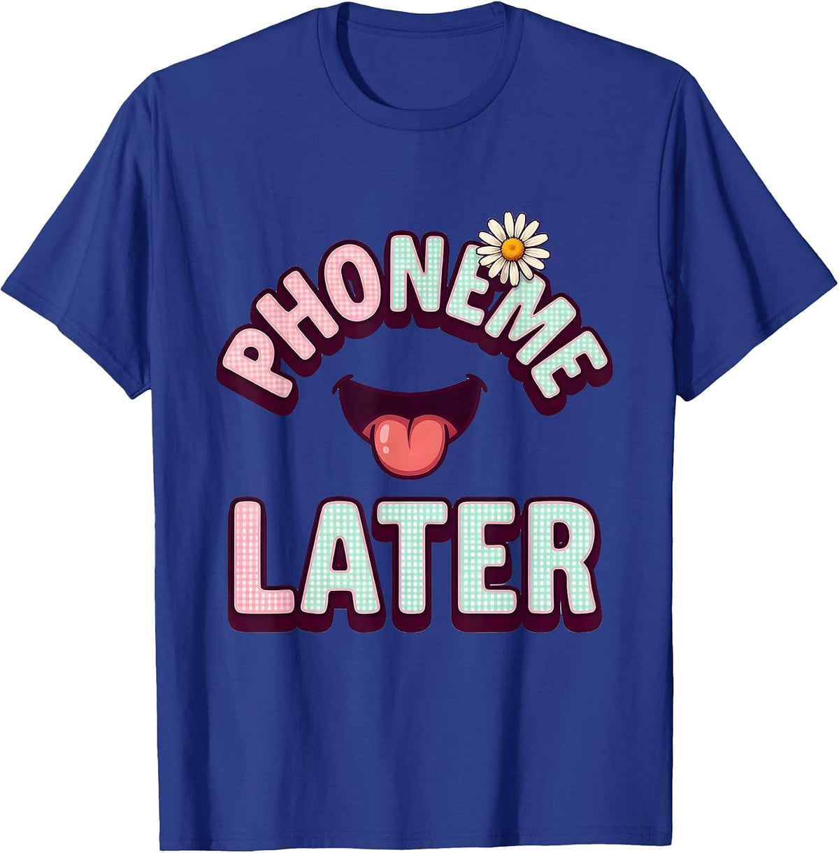 Phoneme Later Cute Kawaii Speech Language Pathologist SLP T-Shirt - Royal Blue