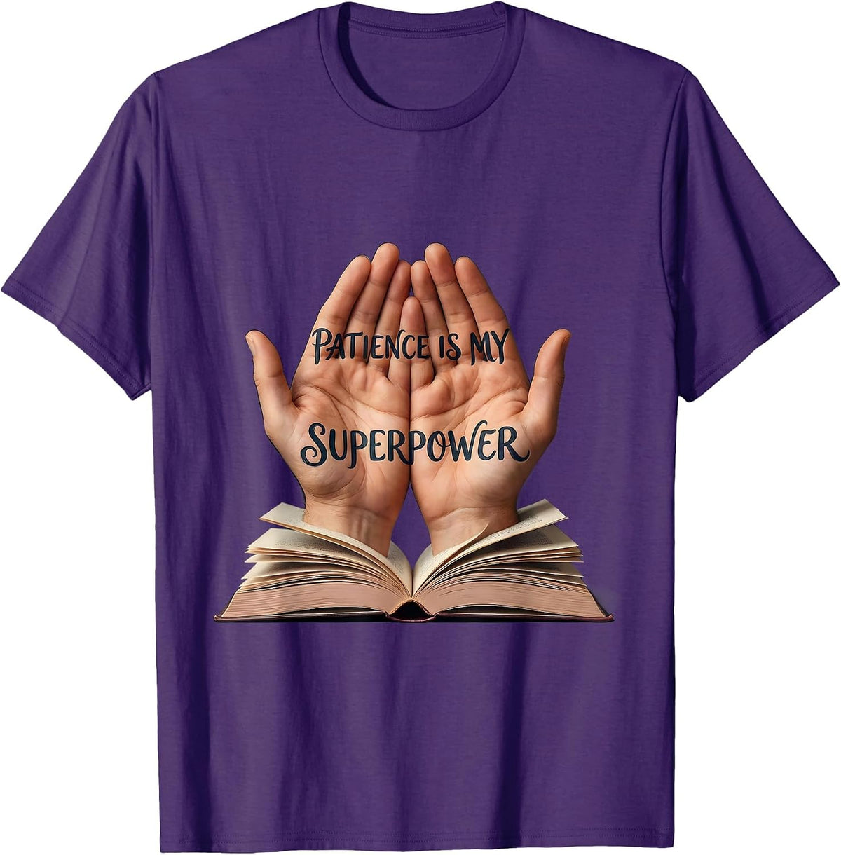 Men's Patience Is My Superpower Special Education Teacher T-Shirt - Purple