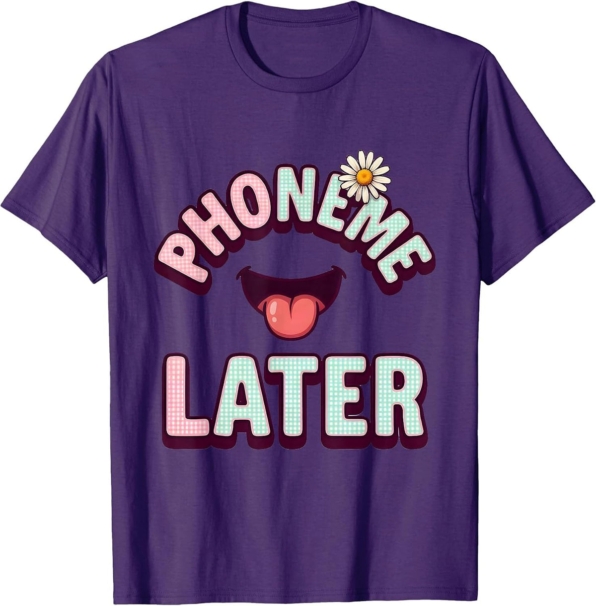 Phoneme Later Cute Kawaii Speech Language Pathologist SLP T-Shirt - Purple