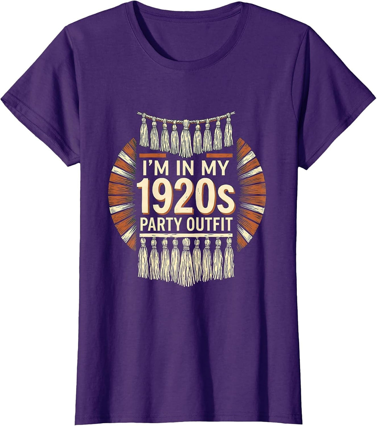 Women's I'm In My 1920s Party Outfit Vintage Roaring Twenties T-Shirt - Purple