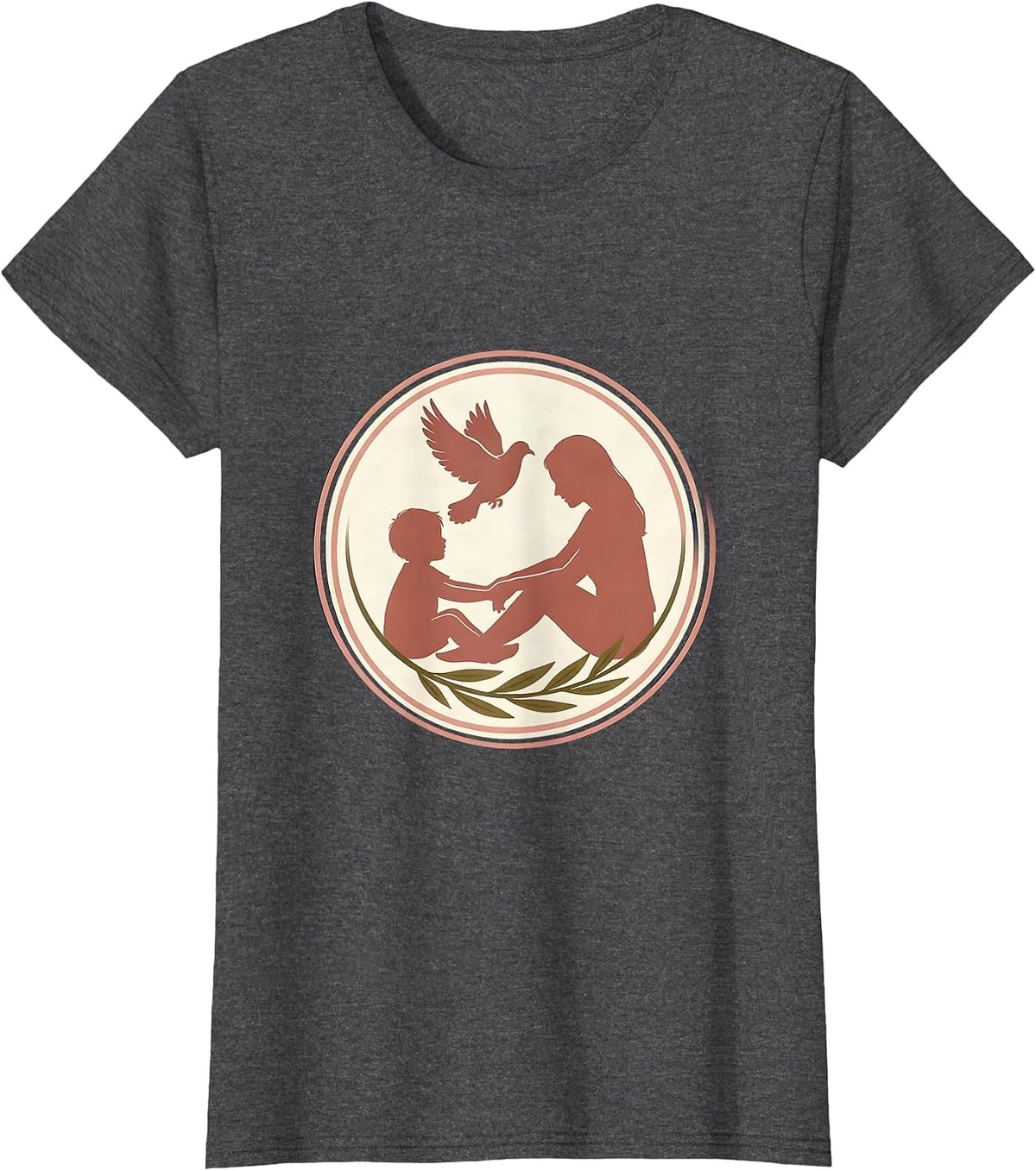 Women's Speech Therapy Illustration Graphic Design T-Shirt - Dark Heather Grey