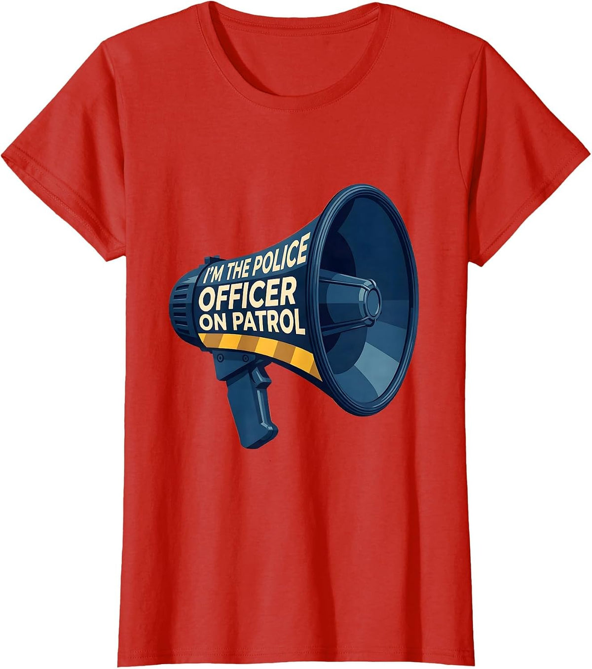 I'm The Police Officer On Patrol Funny Police Officer Kids T-Shirt - Red