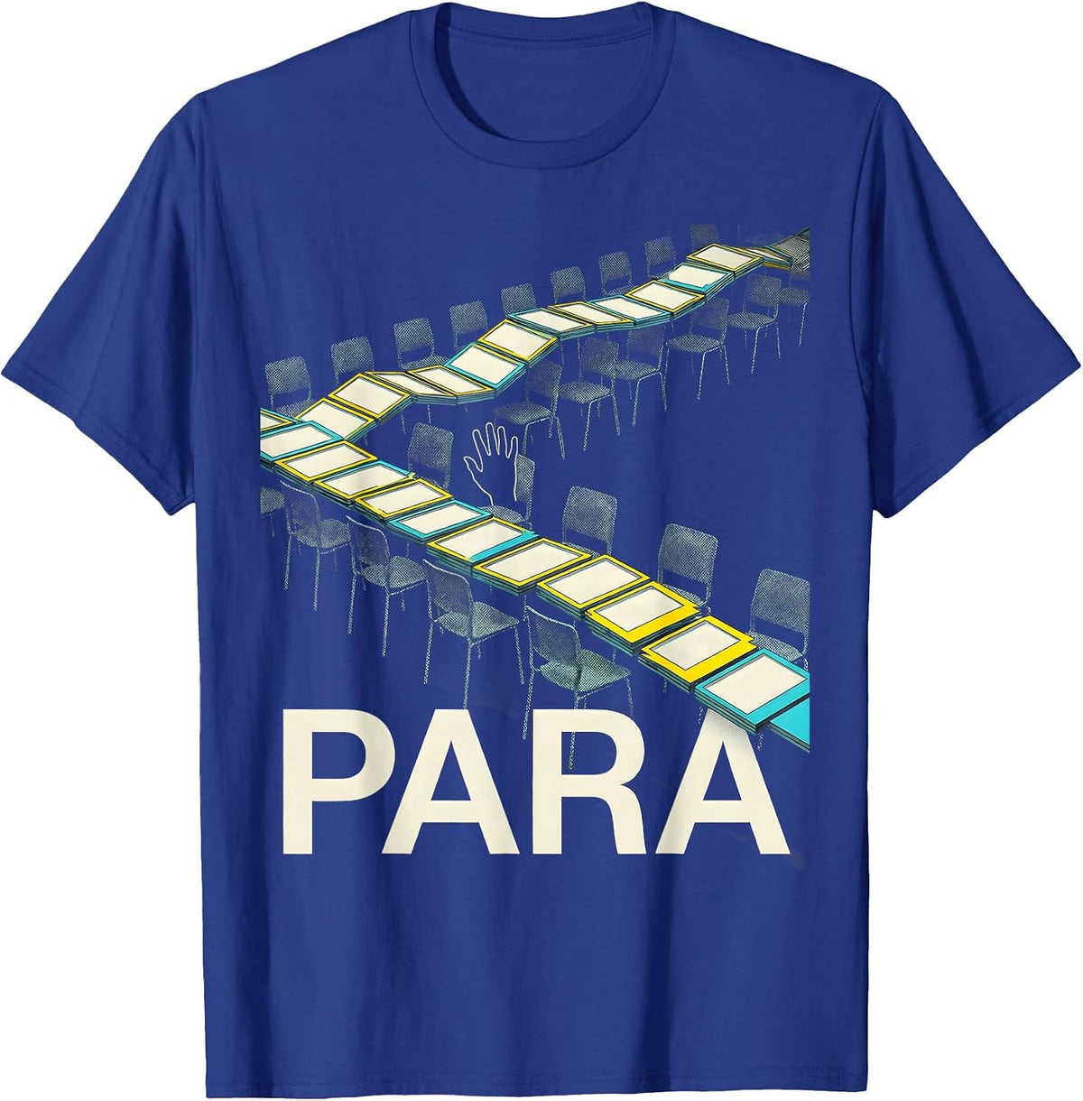 Men's Para Heartfelt Humor School Paraprofessional Paraeducator T-Shirt - Royal Blue