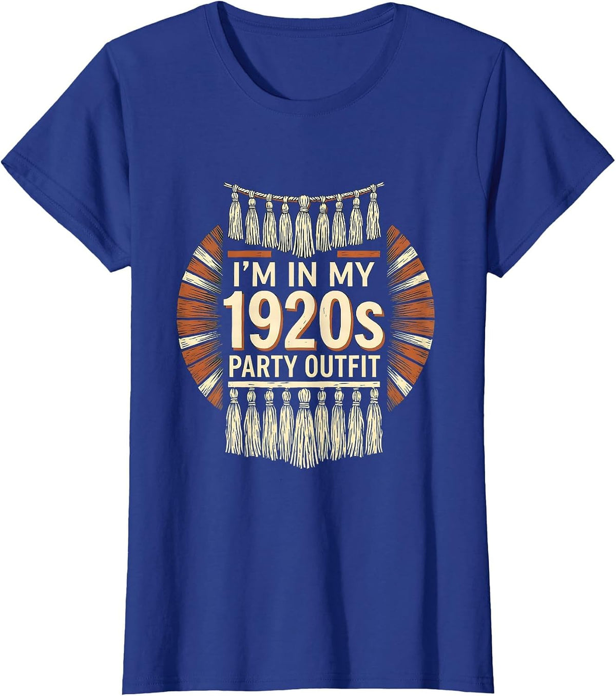 Women's I'm In My 1920s Party Outfit Vintage Roaring Twenties T-Shirt - Royal Blue