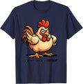 Look What You Found — Chicken! Funny Chicken Lover Cartoon T-Shirt - Navy Blue