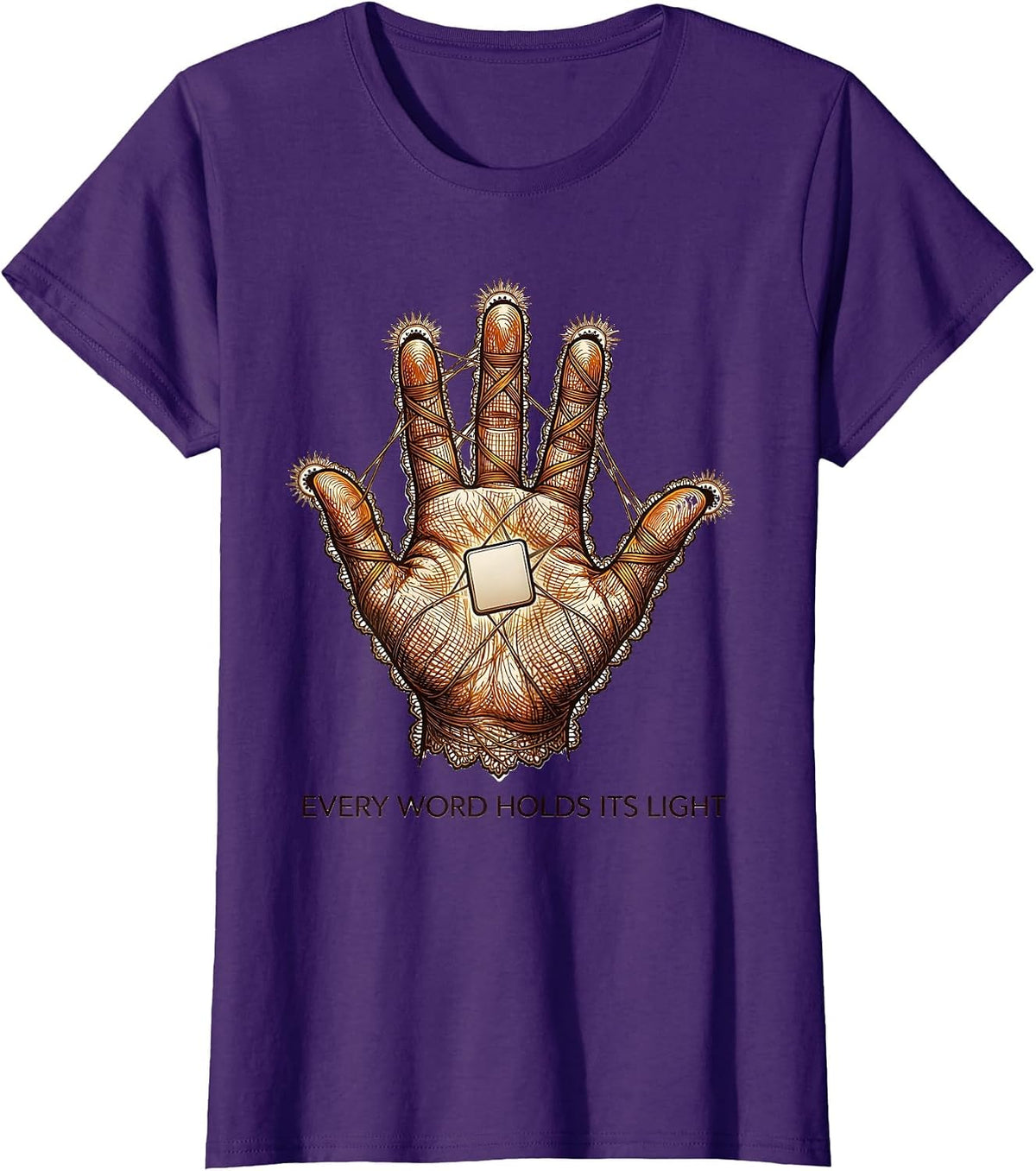 Women's Every Word Holds Its Light Cute Speech Language Pathologist T-Shirt - Purple