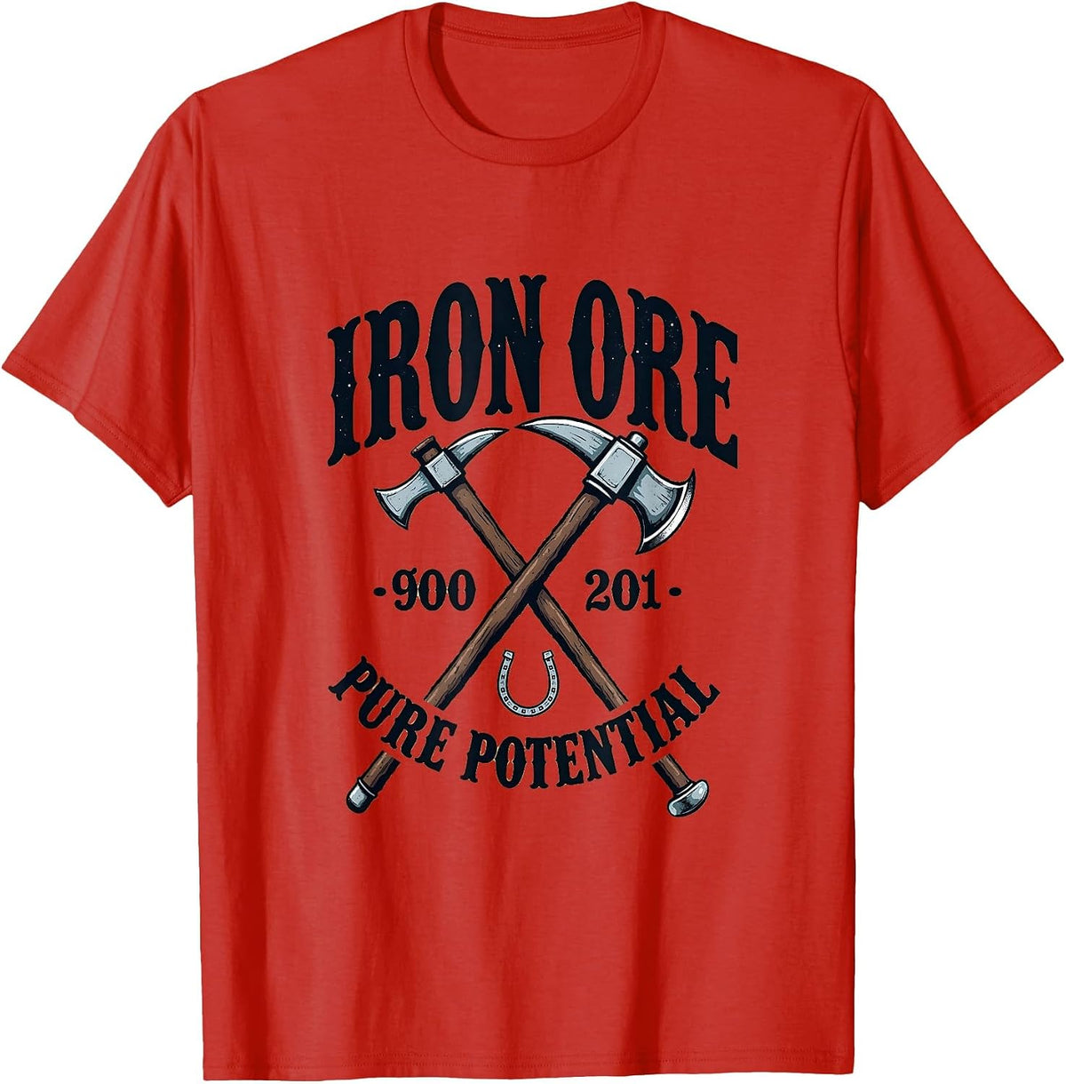 Mademark Camping & Campfire T-Shirt - Red-iron Ore Pure Potential Western Mining