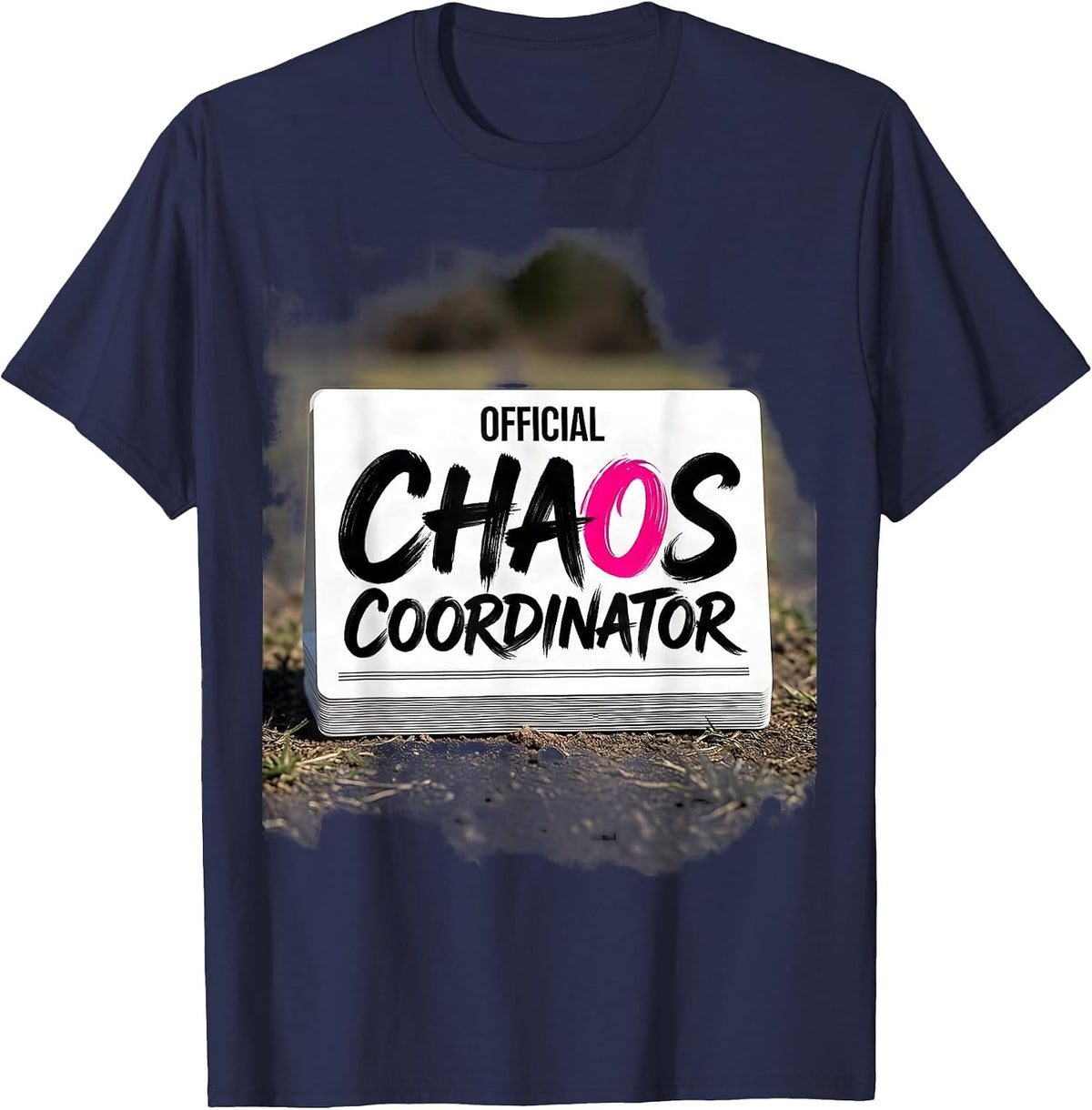 Men's Official Chaos Coordinator Funny Girls Night Matching Party T-Shirt - Navy Blue