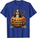 Pretend I'm A Cavalier King Charles Spaniel For Halloween T-Shirt - Royal Blue