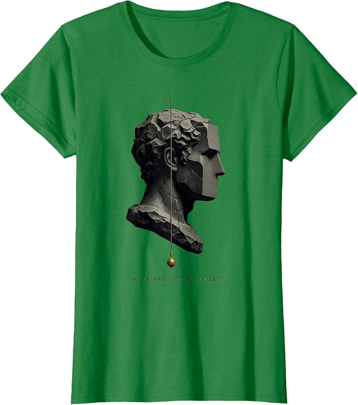 Women's Still Working On My Rough Ashlar Freemason Masonic Fraternal T-Shirt - Kelly Green